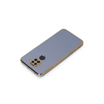 Newface Xiaomi Redmi Note 9 Kılıf Volet Silikon - Mavi