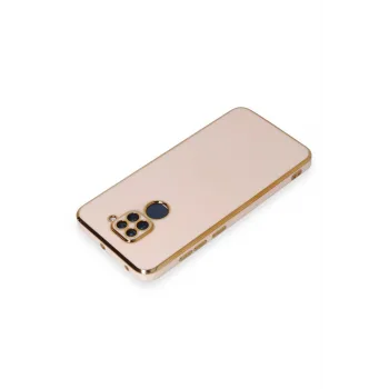 Newface Xiaomi Redmi Note 9 Kılıf Volet Silikon - Pembe