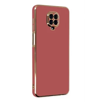 Newface Xiaomi Redmi Note 9 Pro Kılıf Volet Silikon - Kırmızı