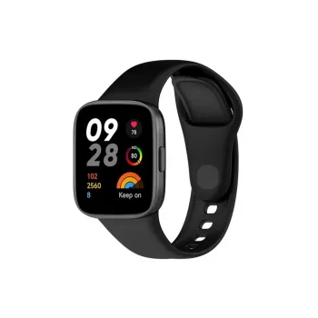 Newface Xiaomi Redmi Watch 3 Klasik Kordon - Siyah