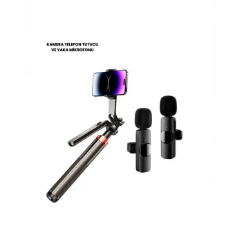 NPL2S TRİPOT +K11 YAKA MİKROFONU SET
