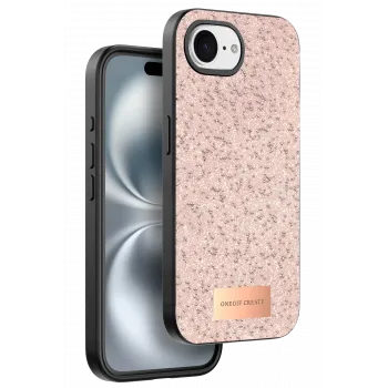 Onegif Apple iPhone 16E Bright Simli Kapak - Pembe