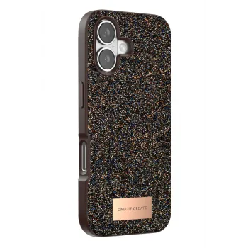 Onegif Apple iPhone 17 Bright Simli Kapak - Gold