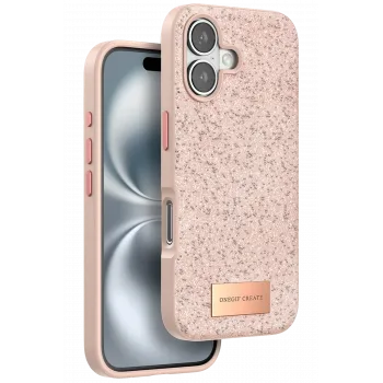 Onegif iPhone 16 Plus Bright Simli Kapak - Pembe