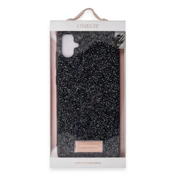 Onegif Samsung Galaxy A05 Bright Simli Kapak - Siyah