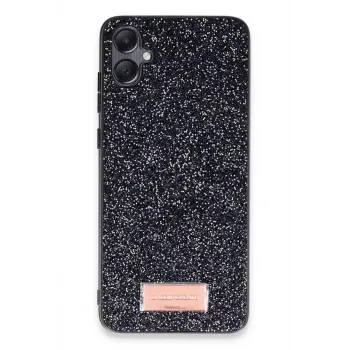 Onegif Samsung Galaxy A05 Bright Simli Kapak - Siyah