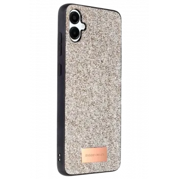Onegif Samsung Galaxy A06 Bright Simli Kapak - Gold