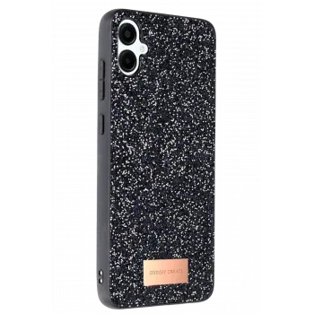 Onegif Samsung Galaxy A06 Bright Simli Kapak - Siyah