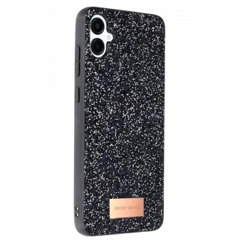 Onegif Samsung Galaxy A06 Bright Simli Kapak - Siyah