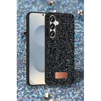 Onegif Samsung Galaxy S25 Plus Bright Simli Kapak - Derin Mor