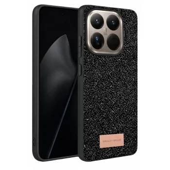Onegif Xiaomi Mi 15T Pro Bright Simli Kapak - Siyah