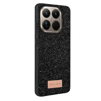 Onegif Xiaomi Mi 15T Pro Bright Simli Kapak - Siyah