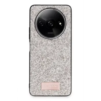 Onegif Xiaomi Redmi A3 4G Bright Simli Kapak - Gold