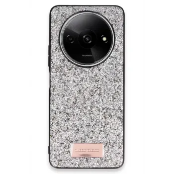 Onegif Xiaomi Redmi A3 4G Bright Simli Kapak - Gümüş