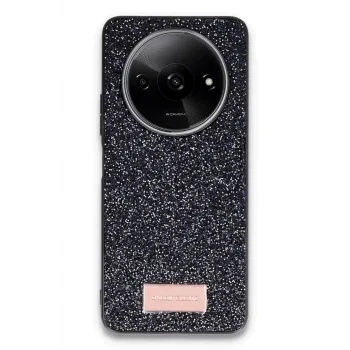 Onegif Xiaomi Redmi A3 4G Bright Simli Kapak - Siyah