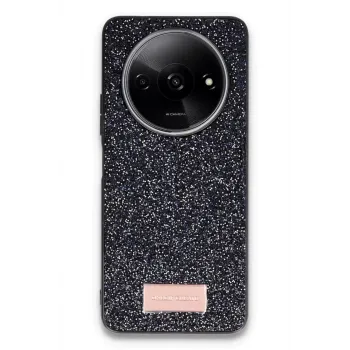 Onegif Xiaomi Redmi A3 4G Bright Simli Kapak - Siyah
