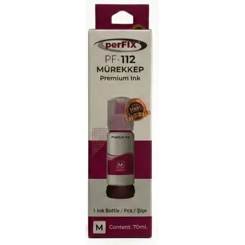 perFIX PF T112M Kırmızı Şişeli Mürekkep (70 ml )