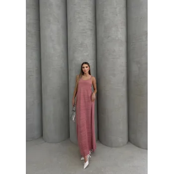 Piliseli uzun elbise