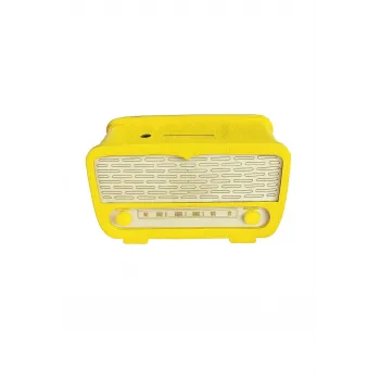 Radyo Kumbara - Ceviz Ağaçı işleme - SARI