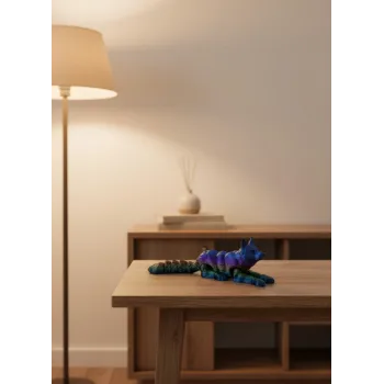 Rainbow hareketli kurt masa dekoru esnek eklem yapılı