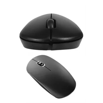 Siyah Kablosuz Mouse Wireless Mouse Minimal Tasarım
