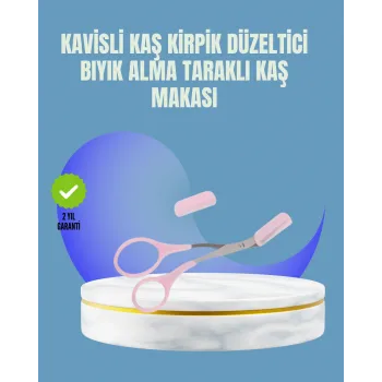 Tarak ve Fırça Başlıklı Kaş Şekillendirme Makası