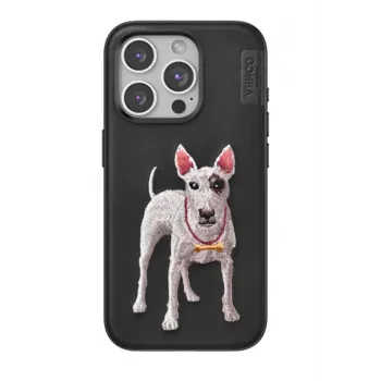 Venco iPhone 15 Pro Perma Desenli Kapak - Siyah