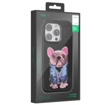 Venco iPhone 16 Cute Desenli Kapak - Lacivert