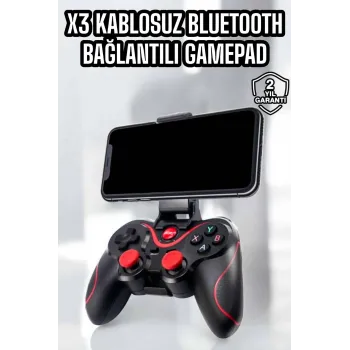 X3 Gamepad Oyun Kolu Bluetooth Bağlantılı Gamestick Android Uyumlu
