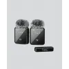 2’li Kablosuz Yaka Mikrofonu Type-C ve Lightning Uyumlu Profesyonel Set