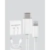 30W Type-C Lightning Hızlı Şarj Kablosu 1.2m iPhone Uyumlu