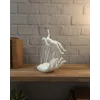 3D El Formlu İnsan Figürü Beyaz Modern Ev ve Ofis Dekoru