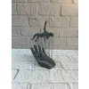 3D El Üzerinde İnsan Figürü Gri Minimal Masa Üstü Dekor