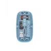 800 1600 DPI Ayarlanabilir Mavi Kablosuz Mouse Pilli