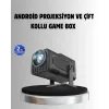 Android Projeksiyon Game Box – 1280x720p HD Çözünürlük, Bluetooth,HDMI ve USB Girişli
