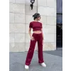 Bol paça pantolonlu alt üst takım