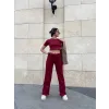 Bol paça pantolonlu alt üst takım