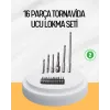 Ergonomik 16 Parça Bits Tornavida Uç ve Adaptör Seti