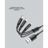 Evrensel 3 Başlıklı Şarj Kablosu – iPhone Huawei Samsung İçin
