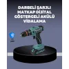 Güçlü Şarjlı Matkap Vidalama Çift Batarya