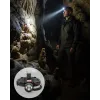 Hareket Sensörlü Şarj Edilebilir Kafa Lambası LCD Göstergeli