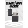 Hediyelik Zarif Model Siyah Benzinli Çakmak