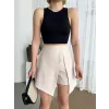 İki düğmeli şort etek S24046