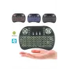 Işıklı Kablosuz Mini Klavye ve Dokunmatik Mouse Seti Türkçe Kablosuz