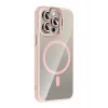 Joko Apple iPhone 15 Pro Max Remim Lensli Magsafe Standlı Kapak - Pembe