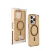 Joko iPhone 16 Pro Max Gleam PC Sert Magsafe Kılıf - Şeffaf-Gold
