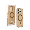 Joko iPhone 16 Pro Max Gleam PC Sert Magsafe Kılıf - Şeffaf-Gold