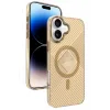 Joko Apple iPhone 16 Stella PC Sert Magsafe Kılıf - Gold