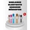 Kablosuz Bluetooth Karaoke Mikrofon Yankı Efektli