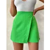 Kapaklı şort etek yeşil s24901